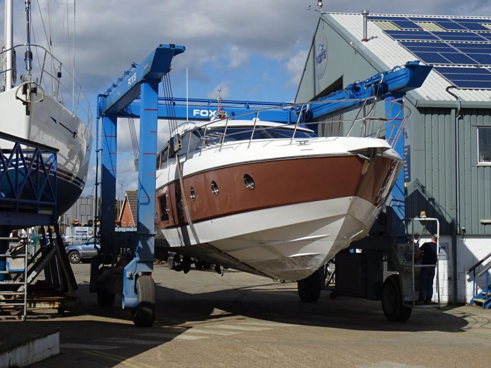 Topsides respray and antifouling for Sessa 52, Fancy That