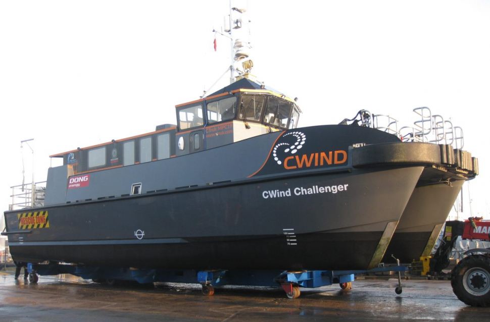 CWind Challenger arrives for refit at Fox’s