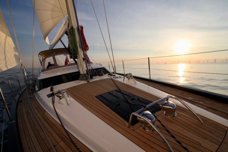 Stunning, new Gunfleet 58 returns to Fox’s Marina to complete commissioning