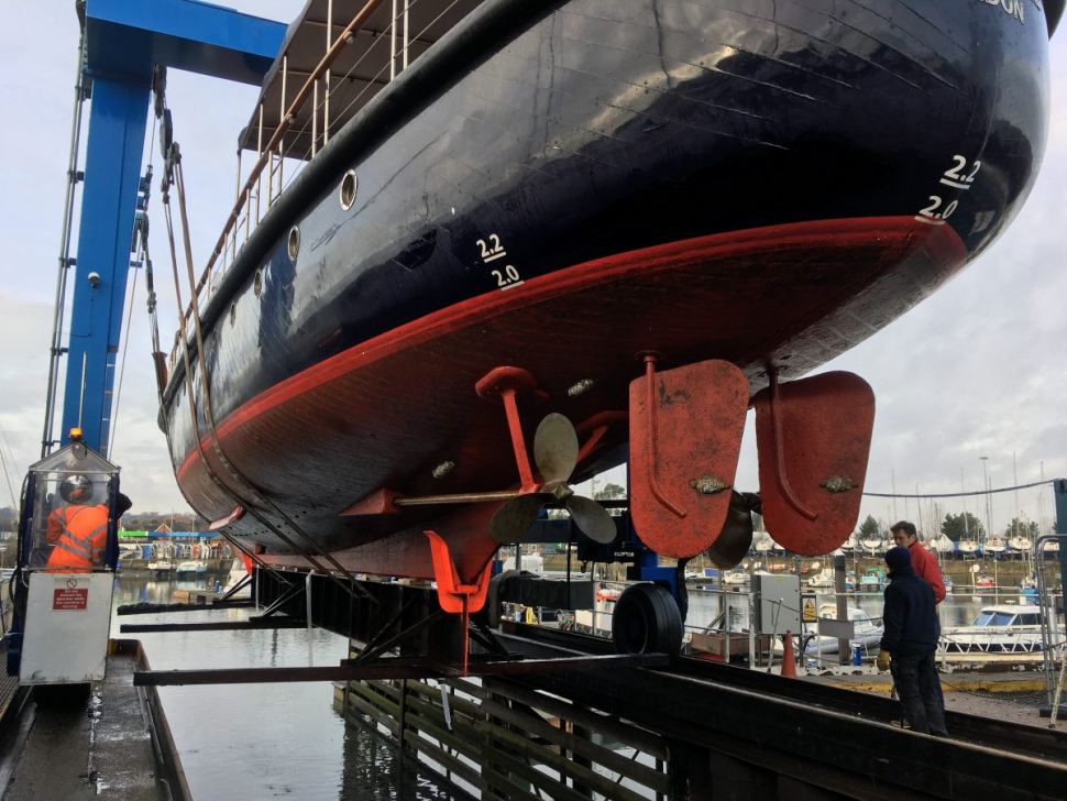 Havengore safely hauled at Fox’s Marina for fifth consecutive year