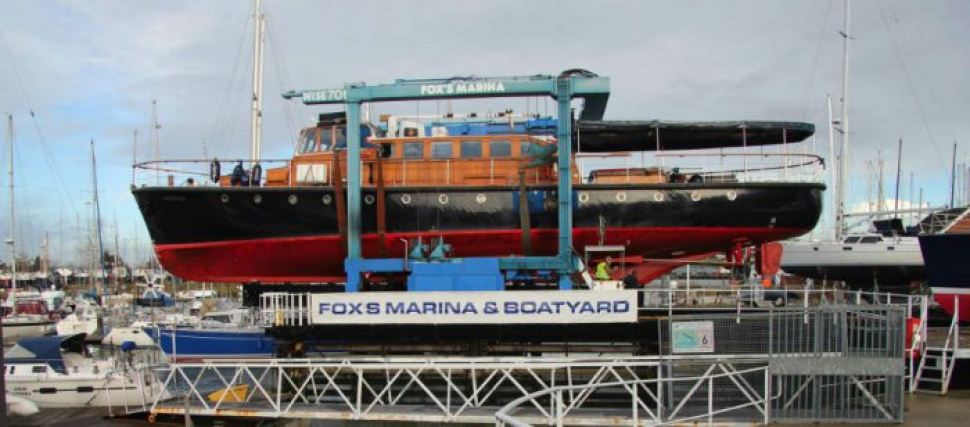 Refit at Fox’s for Thames cruiser Havengore