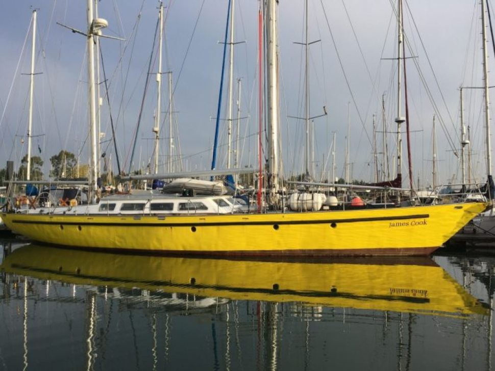 Sail Training Yacht, James Cook, returns to Fox’s Marina & Boatyard for annual refit