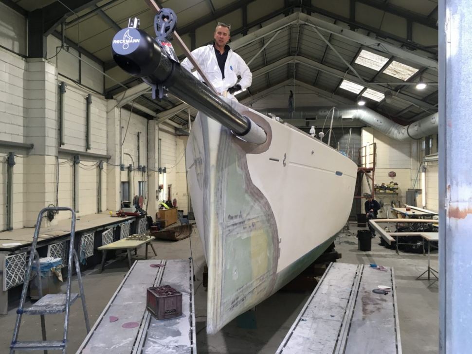 Significant modifications to Beneteau First 50 taking shape at Fox’s