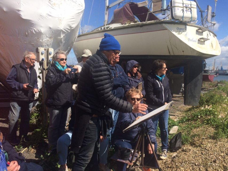 International artist holds painting masterclass at Fox’s Marina