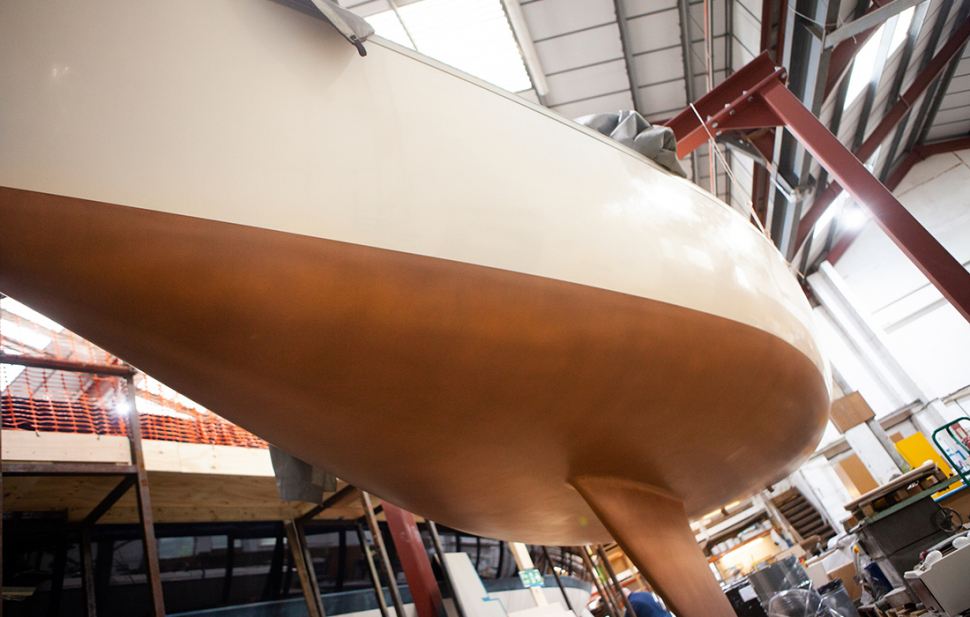 Coppercoating Sonar bottom