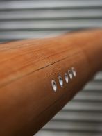 Tocatta's wooden mast with Fox's Stainless fittings