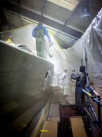 Oyster 655 Awlgrip HDT prep