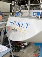 Traditional hand drawn sign writing