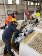 Oyster 82 engine lift