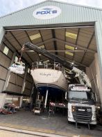 Oyster 82 engine being fitted