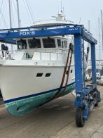 Motoryacht Luna before Coppercoat treatment