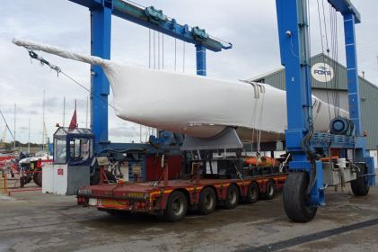 Ker 51, Fast Exit II, painted and shrink-wrapped ready for shipping to the USA