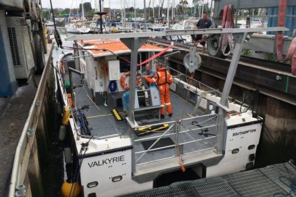 Fugro Valkyrie – high speed survey vessel repaired at Fox’s