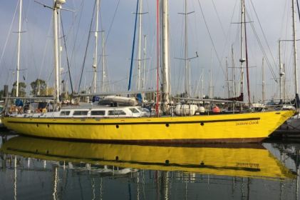 Sail Training Yacht, James Cook, returns to Fox’s Marina & Boatyard for annual refit