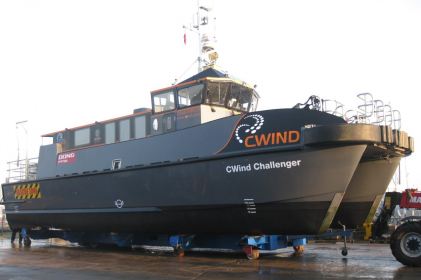 CWind Challenger arrives for refit at Fox’s