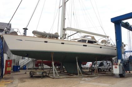 Oyster 62 returns to Fox’s for refit after two-year circumnavigation