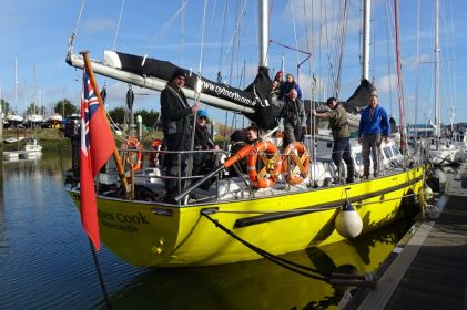 Ocean Youth Trust North, James Cook, relaunched at Fox’s Marina after winter refit