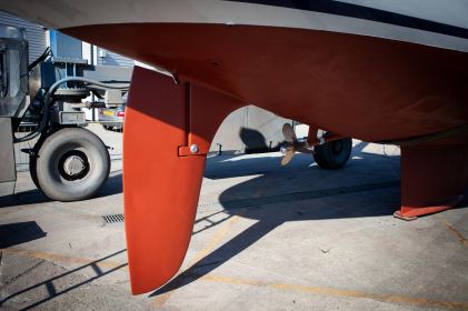 New GRP rudder blade