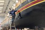Aleida undergoing new paintwork