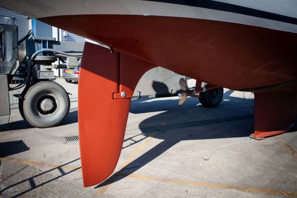 New GRP rudder blade